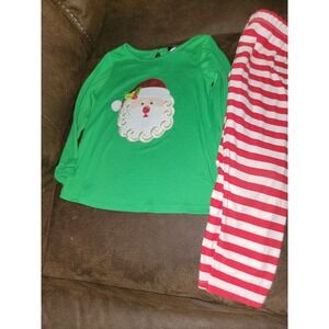 Rare too holiday Christmas santa top and leggings size 3t